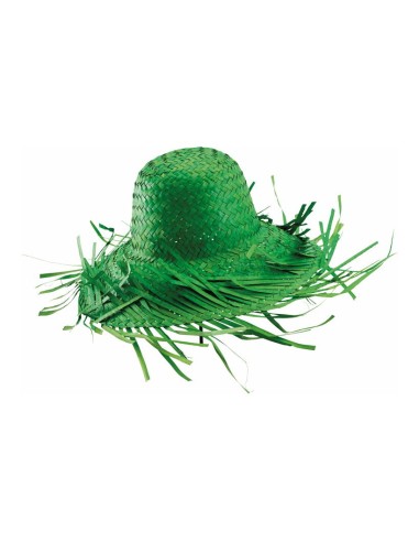 Sombrero de paja para escaparates en verano de tiendas o comercios