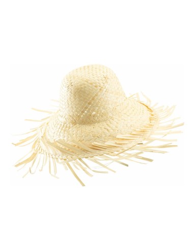 Sombrero de paja para escaparates en verano de tiendas o comercios