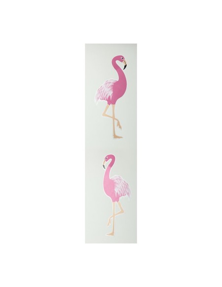 Flamenco perfilado para la decorar espacios y escaparates de verano con mamíferos y aves