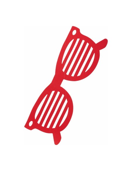 Gafas de sol ralladas para escaparates en verano de tiendas o comercios