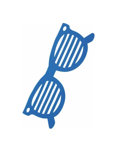 Gafas de sol ralladas para escaparates en verano de tiendas o comercios