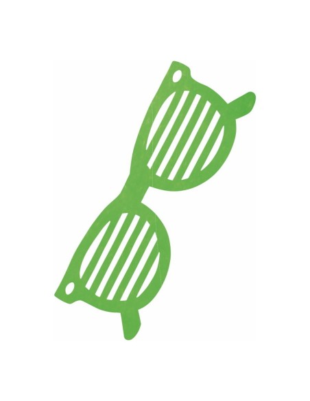 Gafas de sol ralladas para escaparates en verano de tiendas o comercios