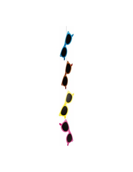 Guirnalda de gafas de sol para escaparates en verano de tiendas o comercios