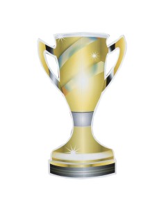 Copa de ganador para decoración futbolística y deportes en escaparates 2