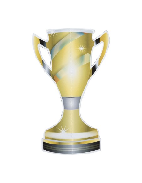 Copa de ganador para decoración futbolística y deportes en escaparates