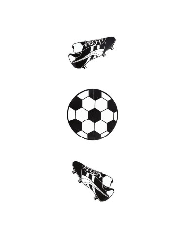Guirnalda fútbol 3 piezas para decoración futbolística y deportes en escaparates