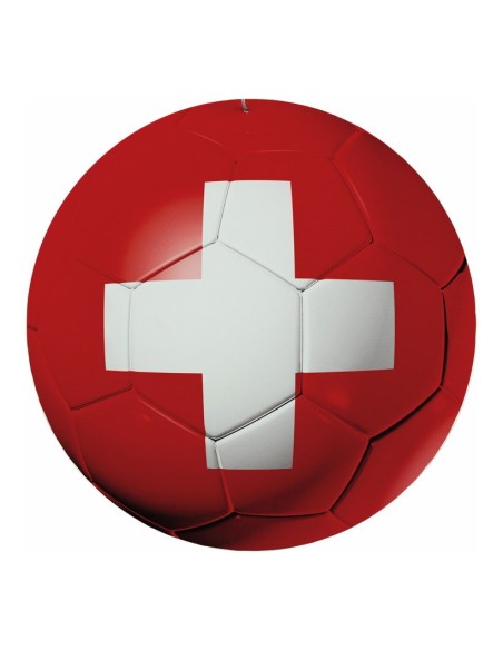 Pelota de fútbol Suiza para decoración futbolística y deportes en escaparates