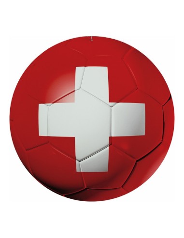 Pelota de fútbol Suiza para decoración futbolística y deportes en escaparates