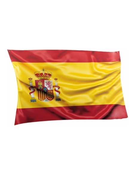 Bandera España para decoración futbolística y deportes en escaparates