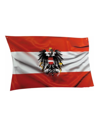 Bandera Aústria para decoración futbolística y deportes en escaparates