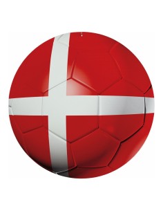 Pelota de fútbol Borgoña para decoración futbolística y deportes en escaparates 2
