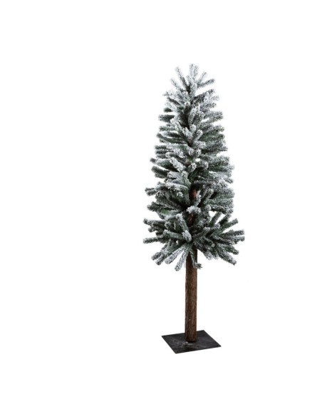Árbol de navidad nevado para la decoración de navidad con bolas y accesorios