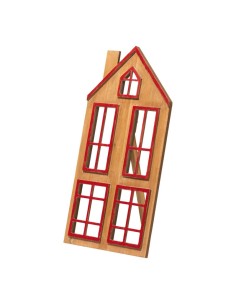 Casa de madera para la decoración navideña de centros comerciales calles tiendas 2