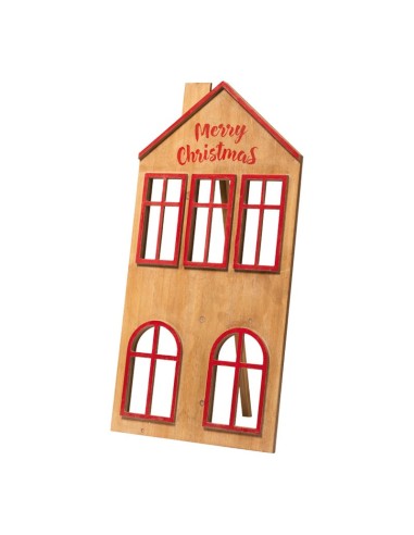 Casa de madera para la decoración navideña de centros comerciales calles tiendas