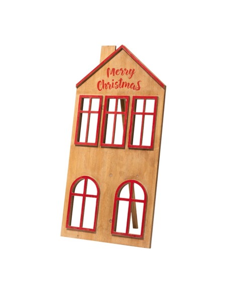 Casa de madera para la decoración navideña de centros comerciales calles tiendas