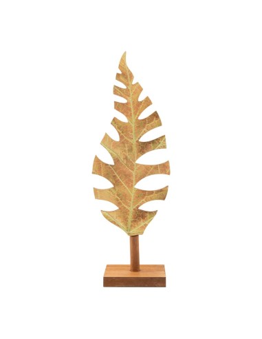 Figura de hoja para escaparates de otoño en tiendas y centros comerciales