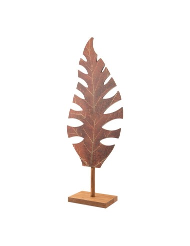 Figura de hoja para escaparates de otoño en tiendas y centros comerciales