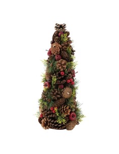 Abeto pequeño para la decoración de navidad con bolas y accesorios 2