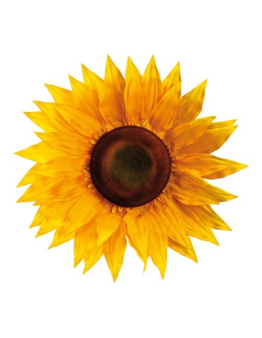 Flor girasol para escaparates veraniegos con helados en tiendas