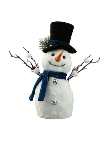 Muñeco de nieve para decoración de escaparates en invierno