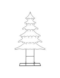Abeto para la decoración de navidad con bolas y accesorios 2