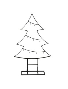 Abeto para la decoración de navidad con bolas y accesorios 2