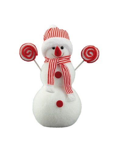 Muñeco de nieve para decoración de escaparates en invierno