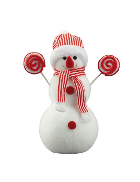Muñeco de nieve para decoración de escaparates en invierno