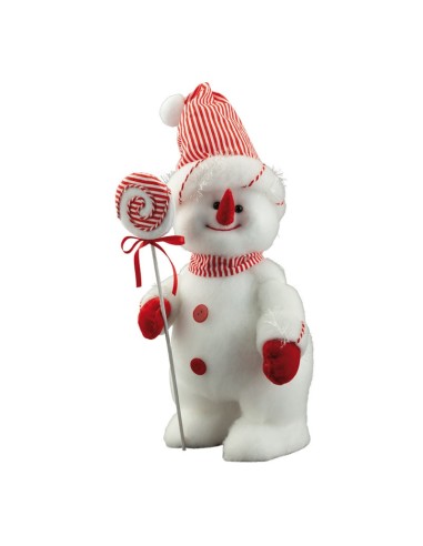 Muñeco de nieve para decoración de escaparates en invierno