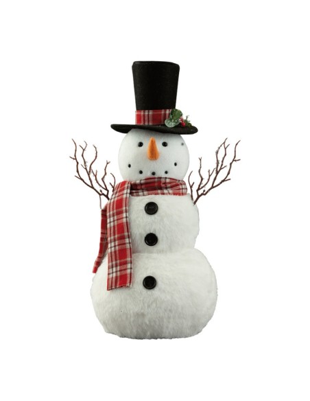 Muñeco de nieve para decoración de escaparates en invierno
