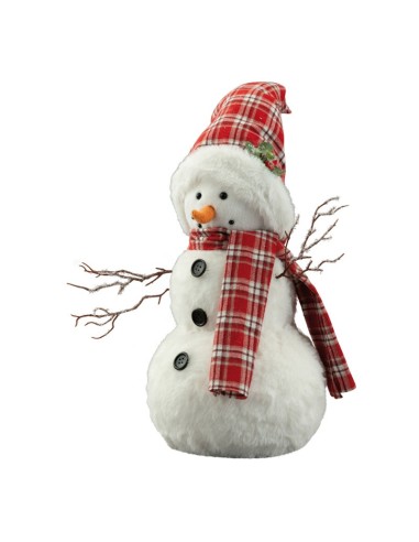 Muñeco de nieve para decoración de escaparates en invierno