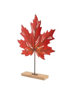 Hoja de arce con base para escaparates de otoño en tiendas y centros comerciales 2