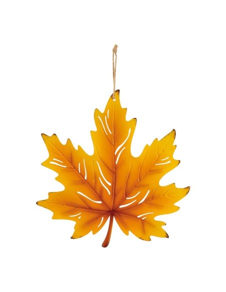 Hoja de arce para escaparates de otoño en tiendas y centros comerciales