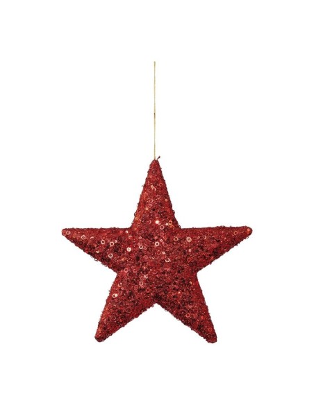 Estrella con lentejuelas para la decoración de centros comerciales calles y tiendas