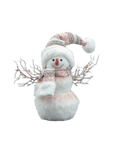 Muñeco de nieve para decoración de escaparates en invierno