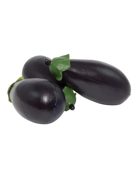 Imitación de berenjenas para fruterías y la decoración de escaparates de tiendas o comercios