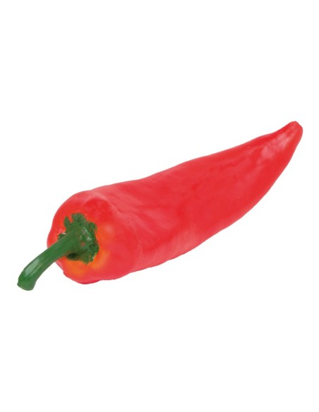 Imitación de pimiento alargado italiano para fruterías y la decoración de escaparates de tiendas o comercios