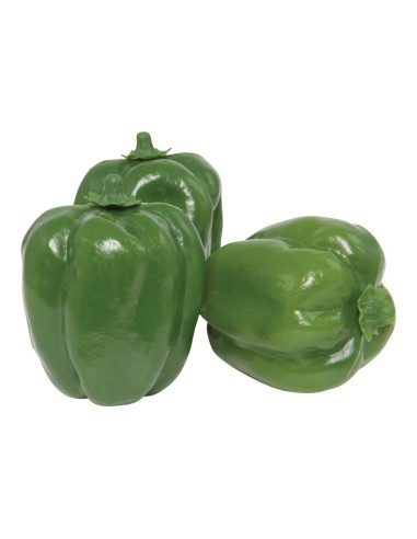 Imitación de pimientos de california para fruterías y la decoración de escaparates de tiendas o comercios