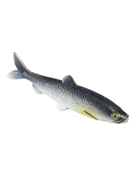 Imitación de lubina del atlántico para pescaderías y la decoración de escaparates de tiendas o comercios