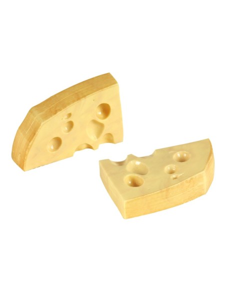 Imitación de porciones de queso cortadas para queserías y charcuterías y escaparates de tiendas