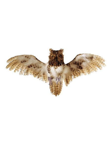 Búho volando para la decorar en otoño los escaparates o espacios