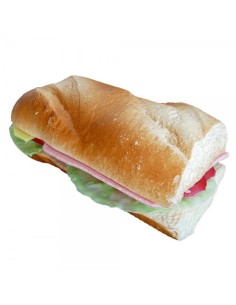 Imitación bocadillo vegetal pan baguette