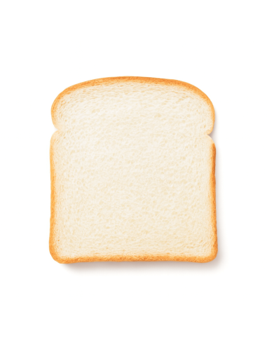 Imitación de rebanada de pan de molde para panaderías pastelerías y escaparates de tiendas