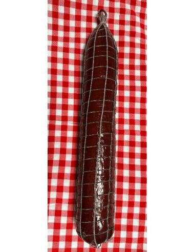 Imitación embutido de salami con red rojo