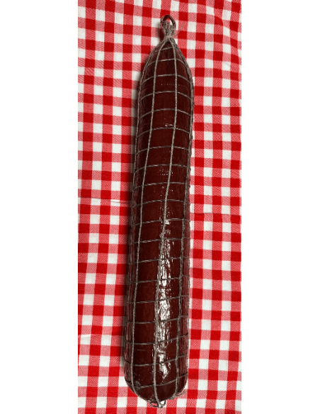 Imitación embutido de salami con red rojo
