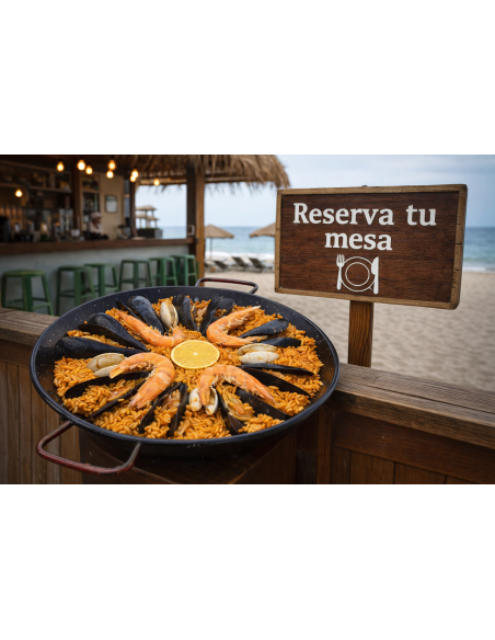 Paella de marisco, Ø 27cm hiperrealista