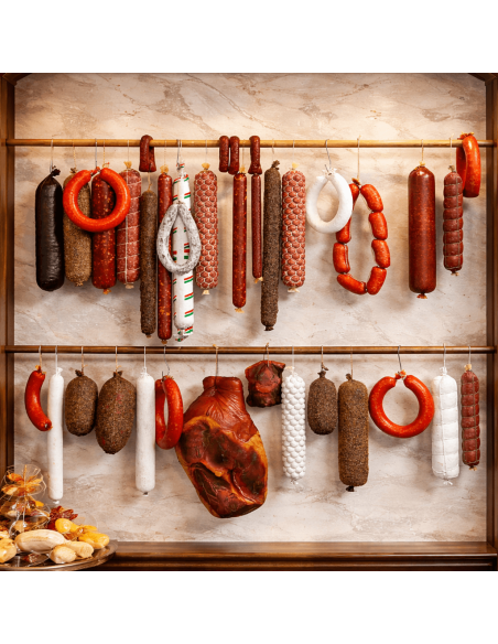 Réplicas hiperrealistas de embutidos para charcuterías gourmet, set 36 piezas
