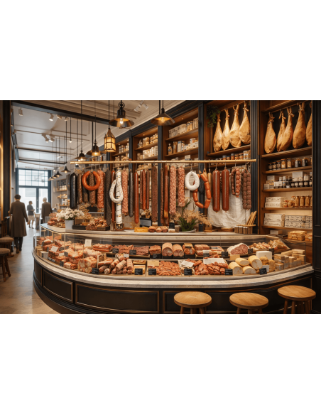 Réplicas hiperrealistas de embutidos para charcuterías gourmet, set 36 piezas