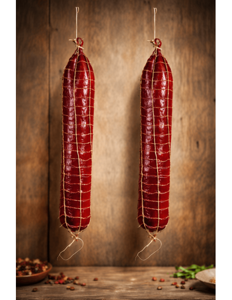 Imitación de salami para charcuterías y la decoración de escaparates de tiendas