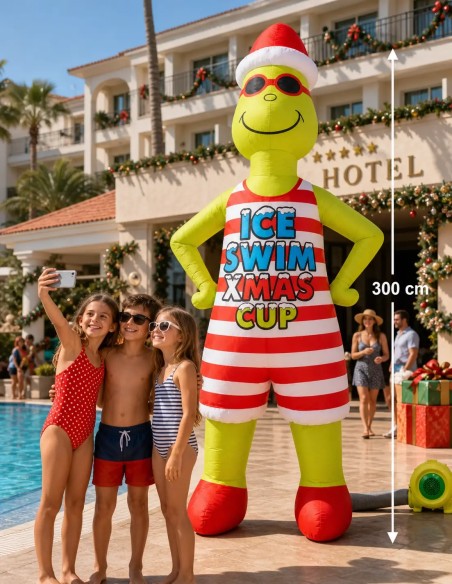 Grinch Hinchable Navidad 300 cm | La Decoteca